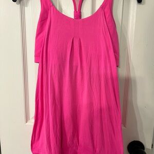 Lululemon Athletica Pink  Practice Freely Pleated tank top